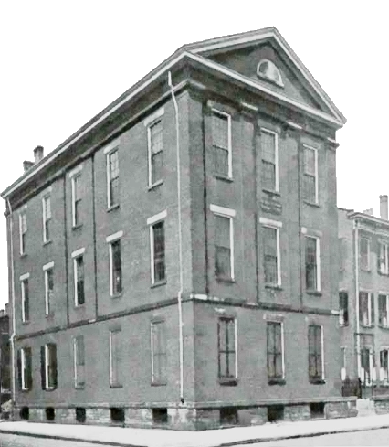 The old school building in Over-The-Rhine